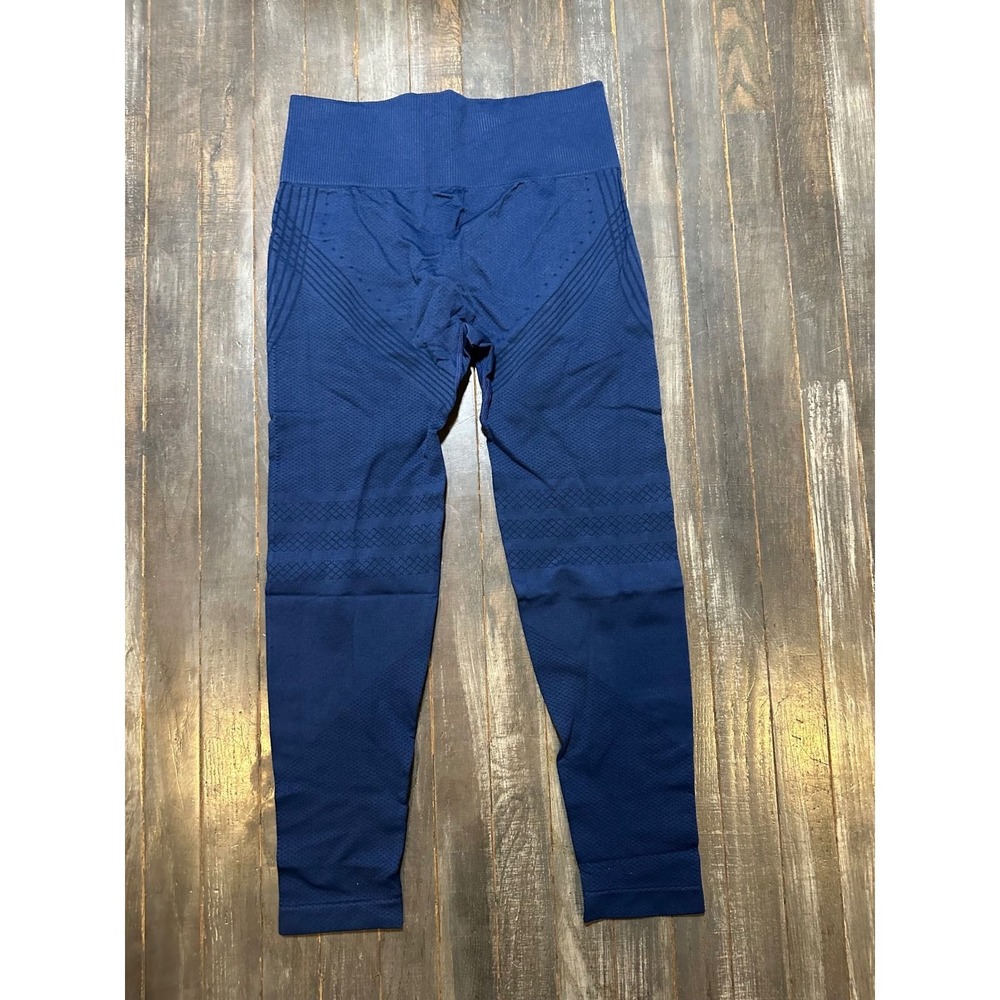 Seamless‎ High Waisted Scrunch Yoga Leggings Cobalt Blue Athletic Tights